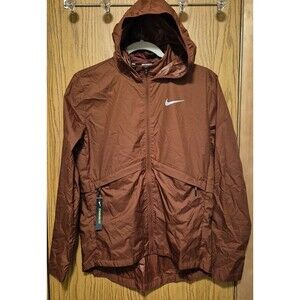 Nike Women's Brown Running Jacket/Windbreaker Lightweight & Packable,Size S